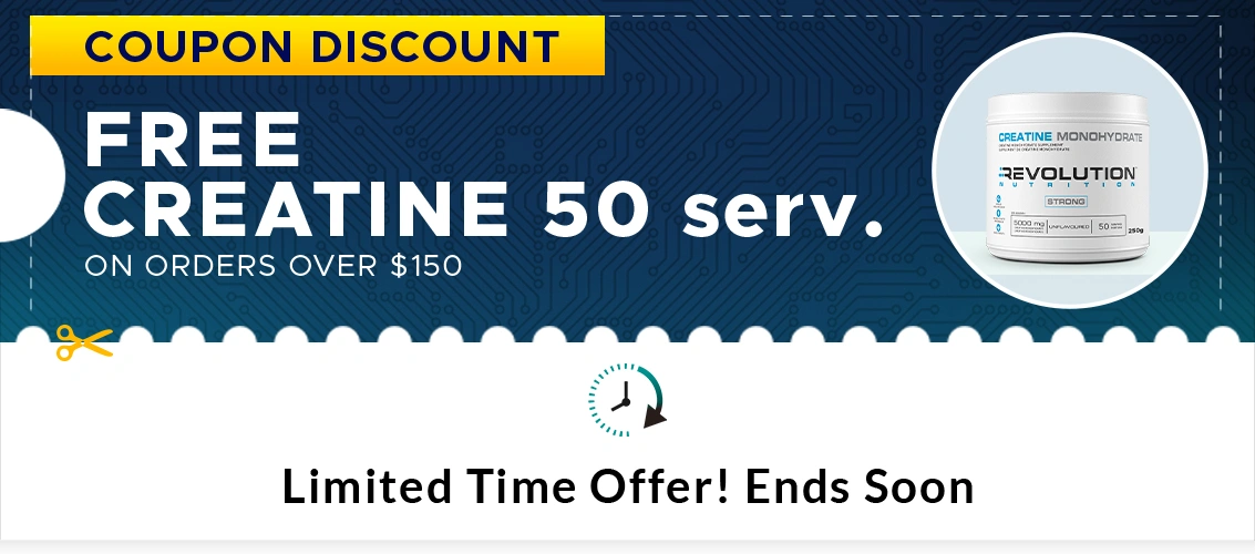 Revolution Nutrition Sale Discount Promotion Hydration+ Electrolytes or Creatine Monohydrate over 150$