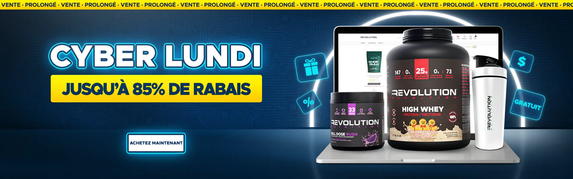 Cyber Lundi jusqua 85% de rabais