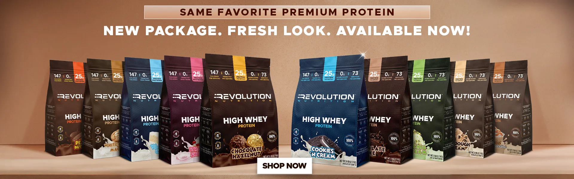 New High Whey format 6lb bags