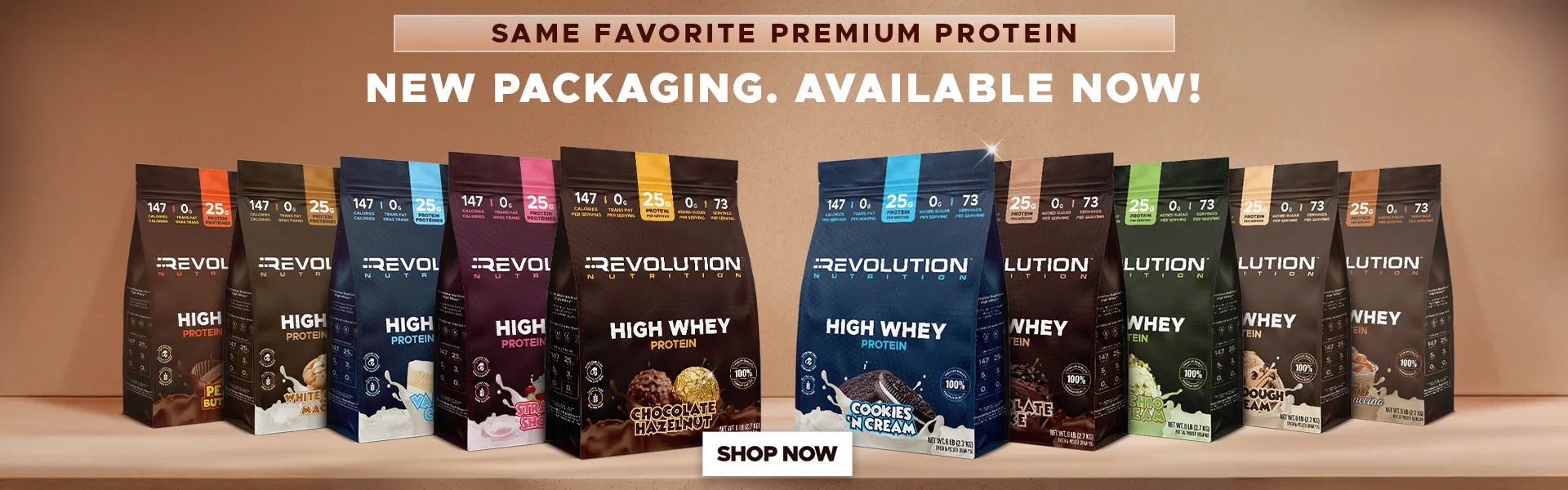 New High Whey format 6lb bags