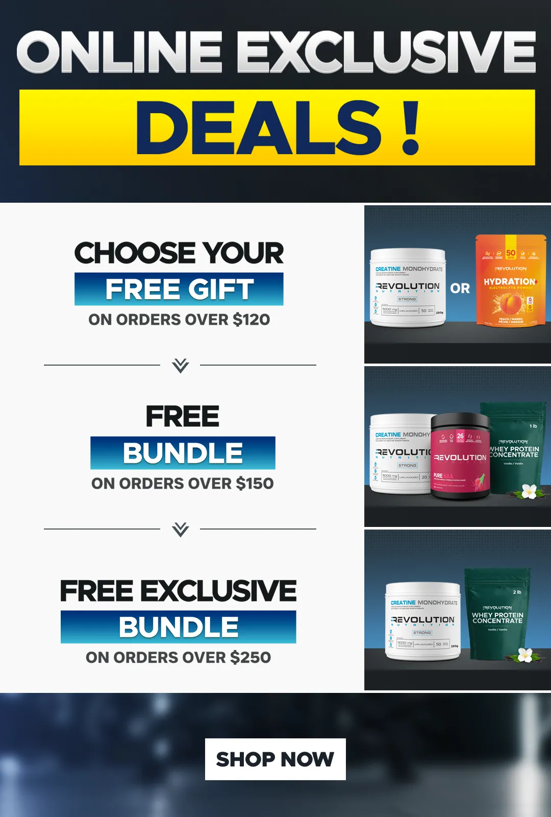 CYBER MONDAY - choose your gift across multiple tier