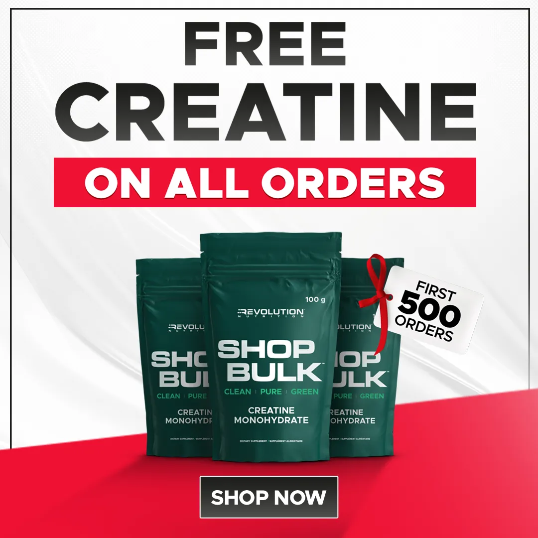 Free Creatine 250g - 50 servings over $120 - shop now