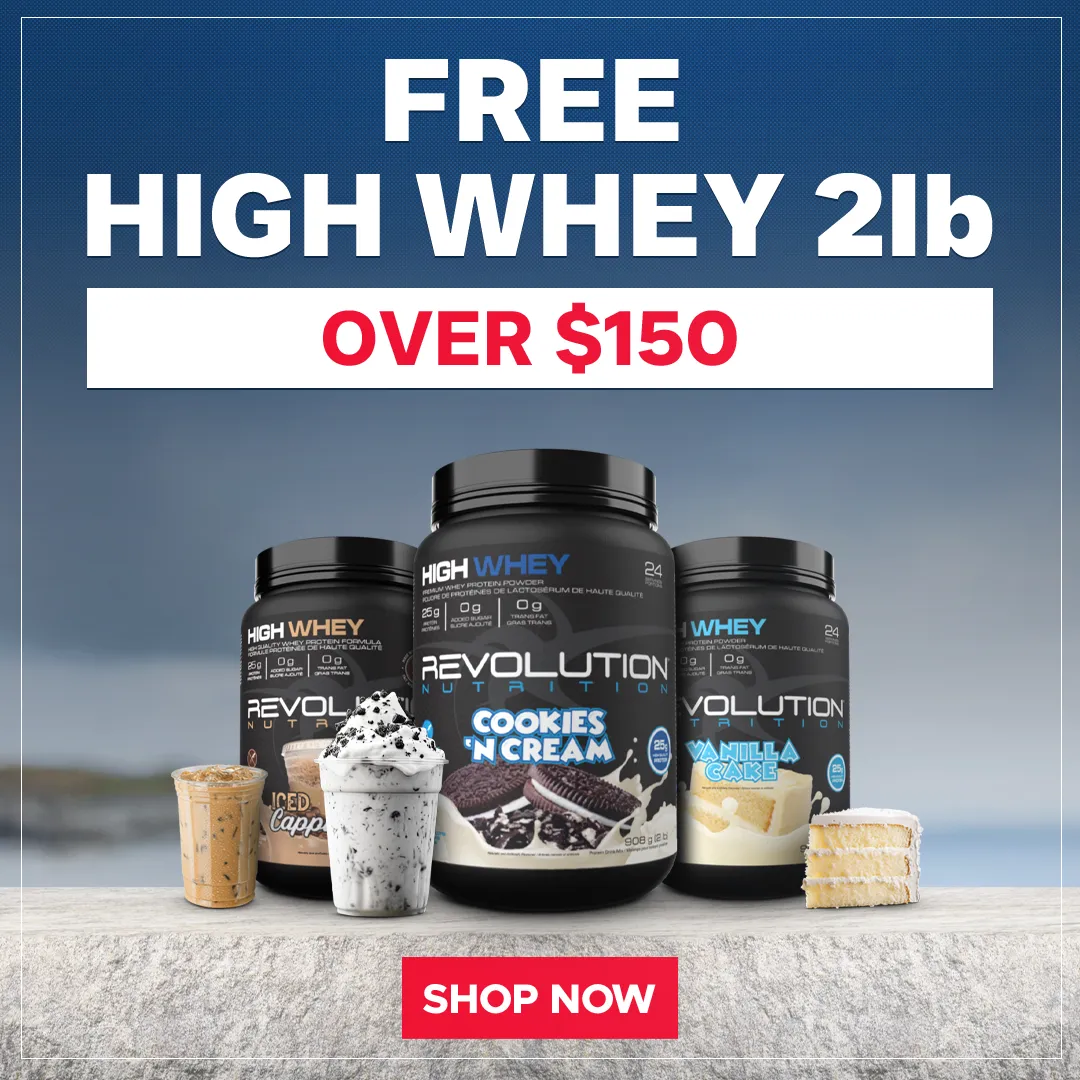 free high whey cookies and cream over 150