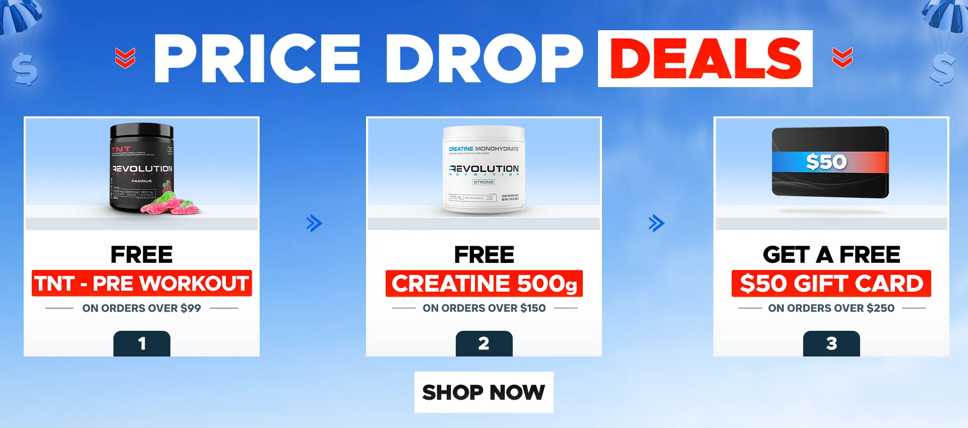 CLEARANCE SALE - free pure eaa or Creatine 50 Servings over $120, creatine 100 Servings or $20 gift card over $150 and $35 gift card over $200
