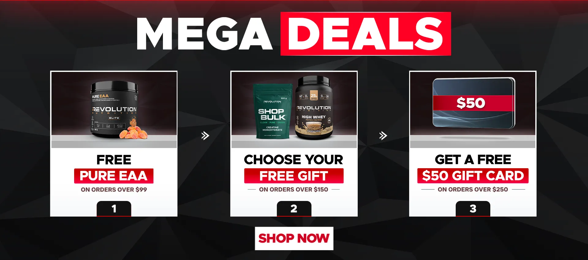CLEARANCE SALE - free pure eaa or Creatine 50 Servings over $120, creatine 100 Servings or $20 gift card over $150 and $35 gift card over $200