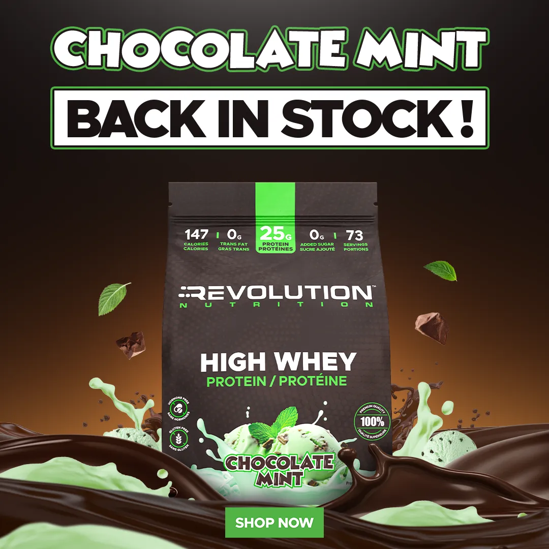 High Whey 6lb chocolate mint is back in stock, shop now