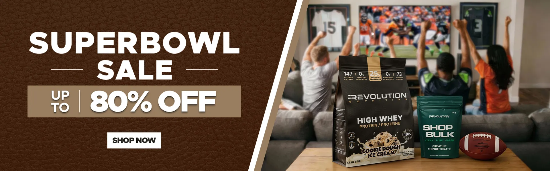 Superbowl cross promo sale, shop now