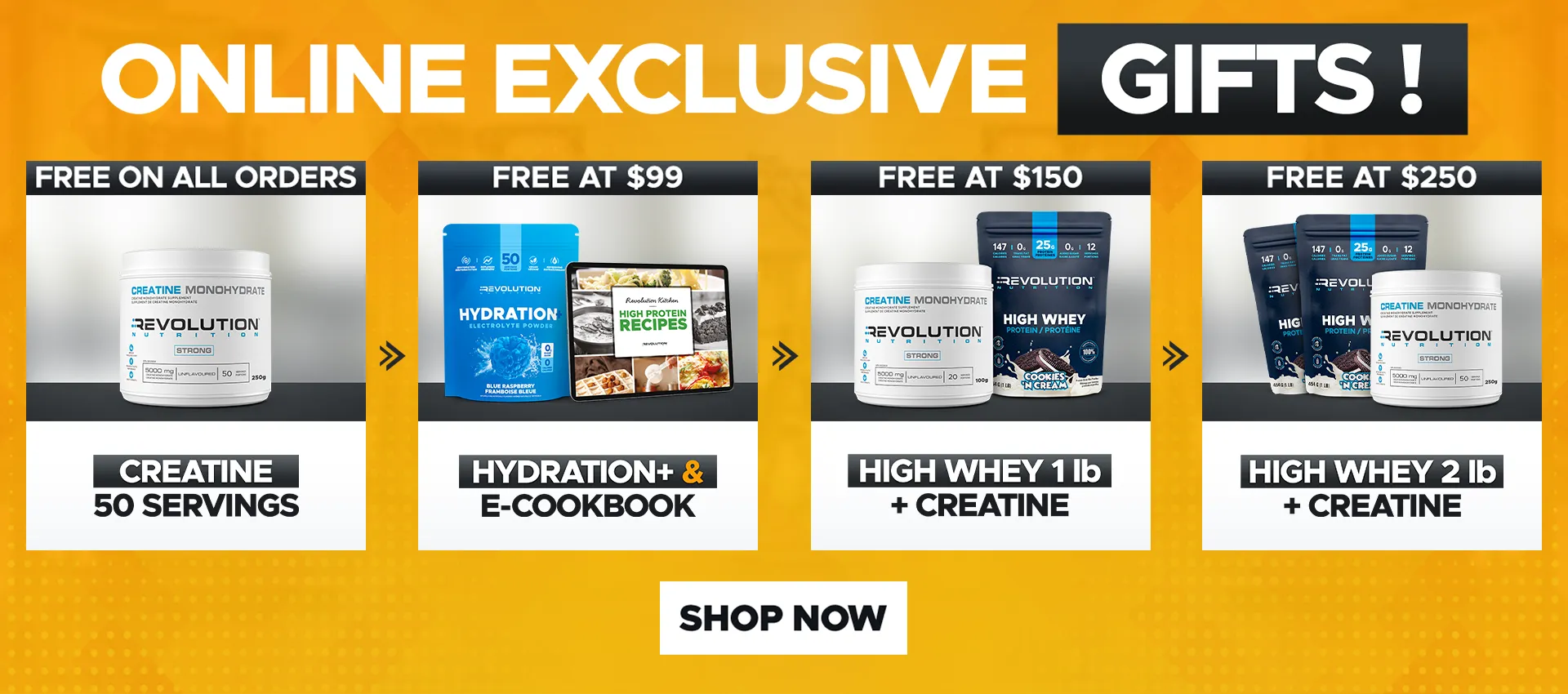 CYBER MONDAY - choose your gift across multiple tier