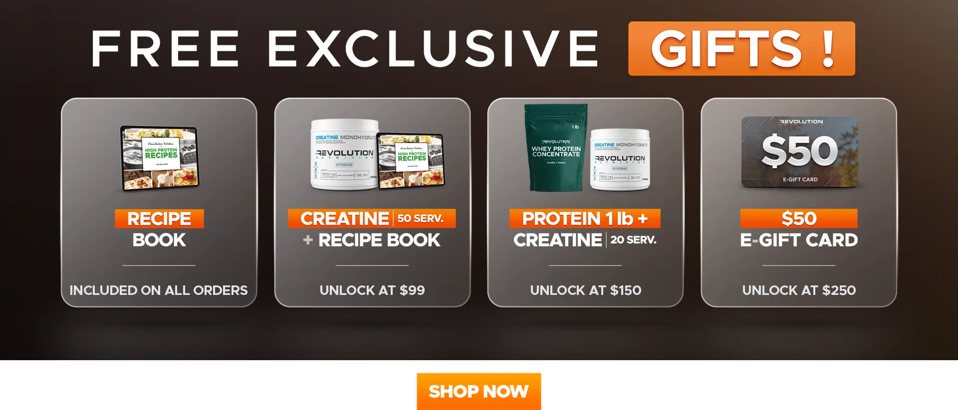 choose your gift across multiple tier