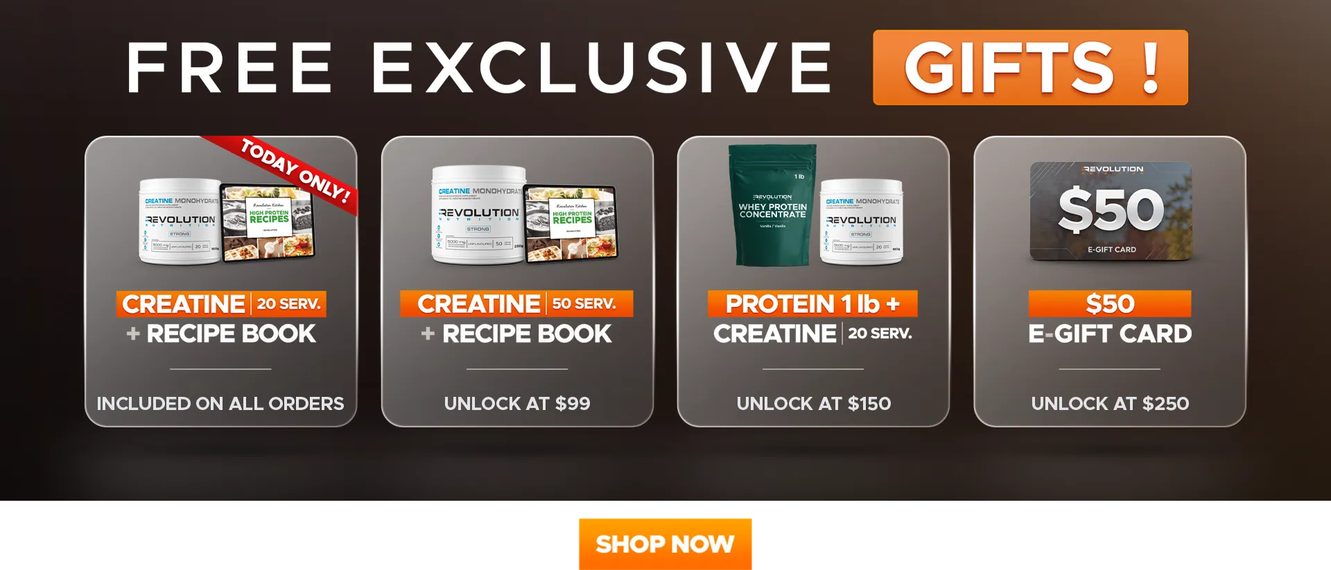 choose your gift across multiple tier