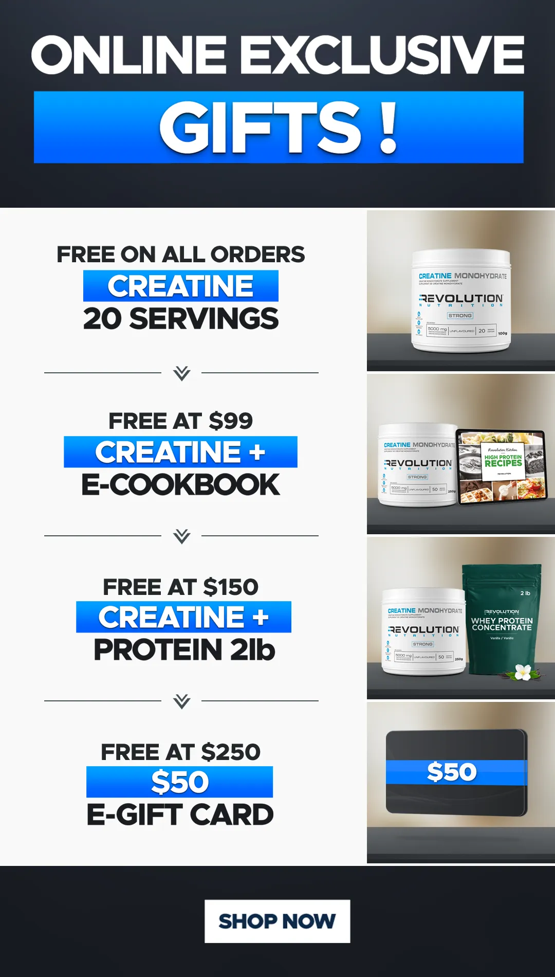 CYBER MONDAY - choose your gift across multiple tier