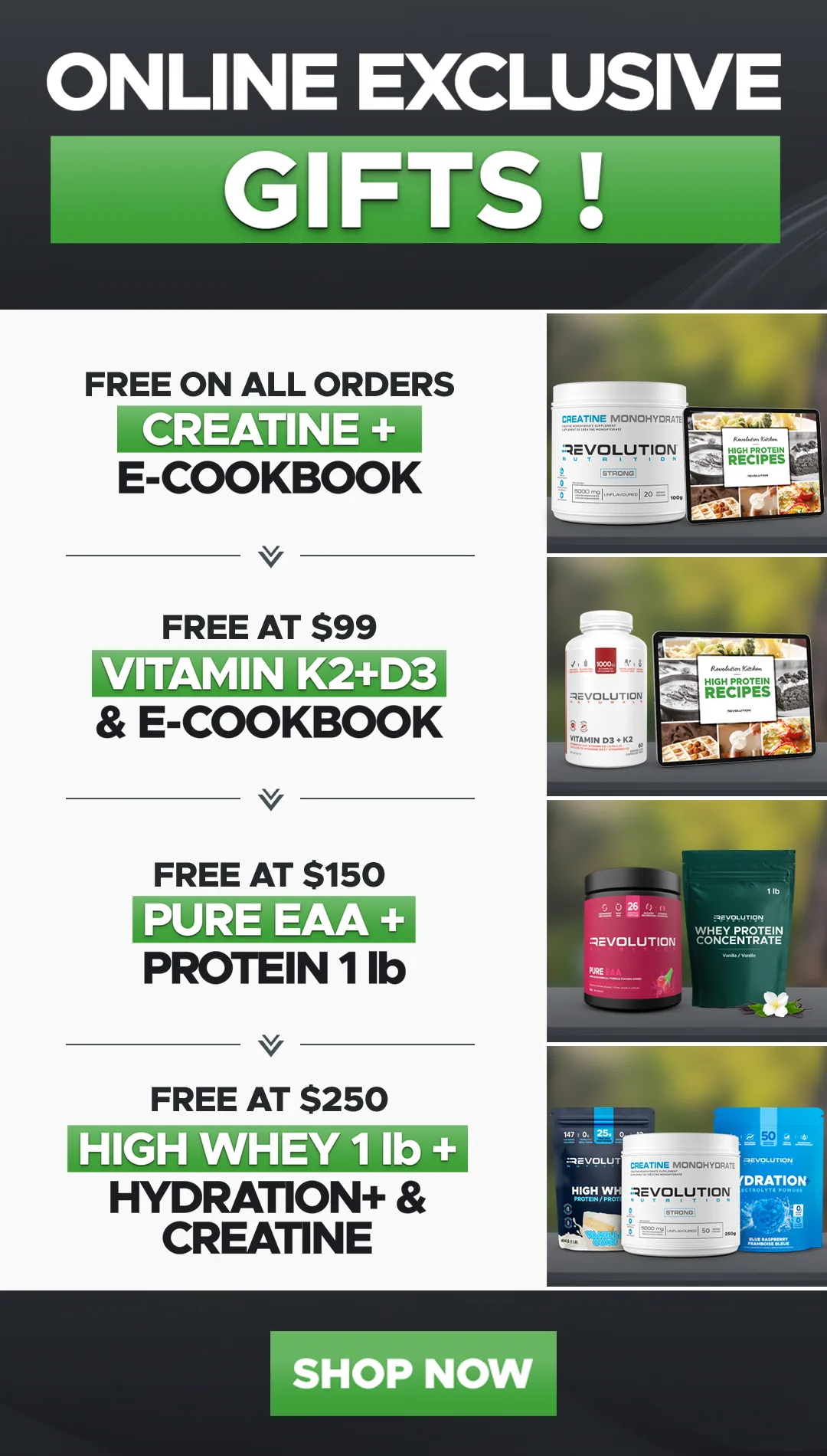 CYBER MONDAY - choose your gift across multiple tier