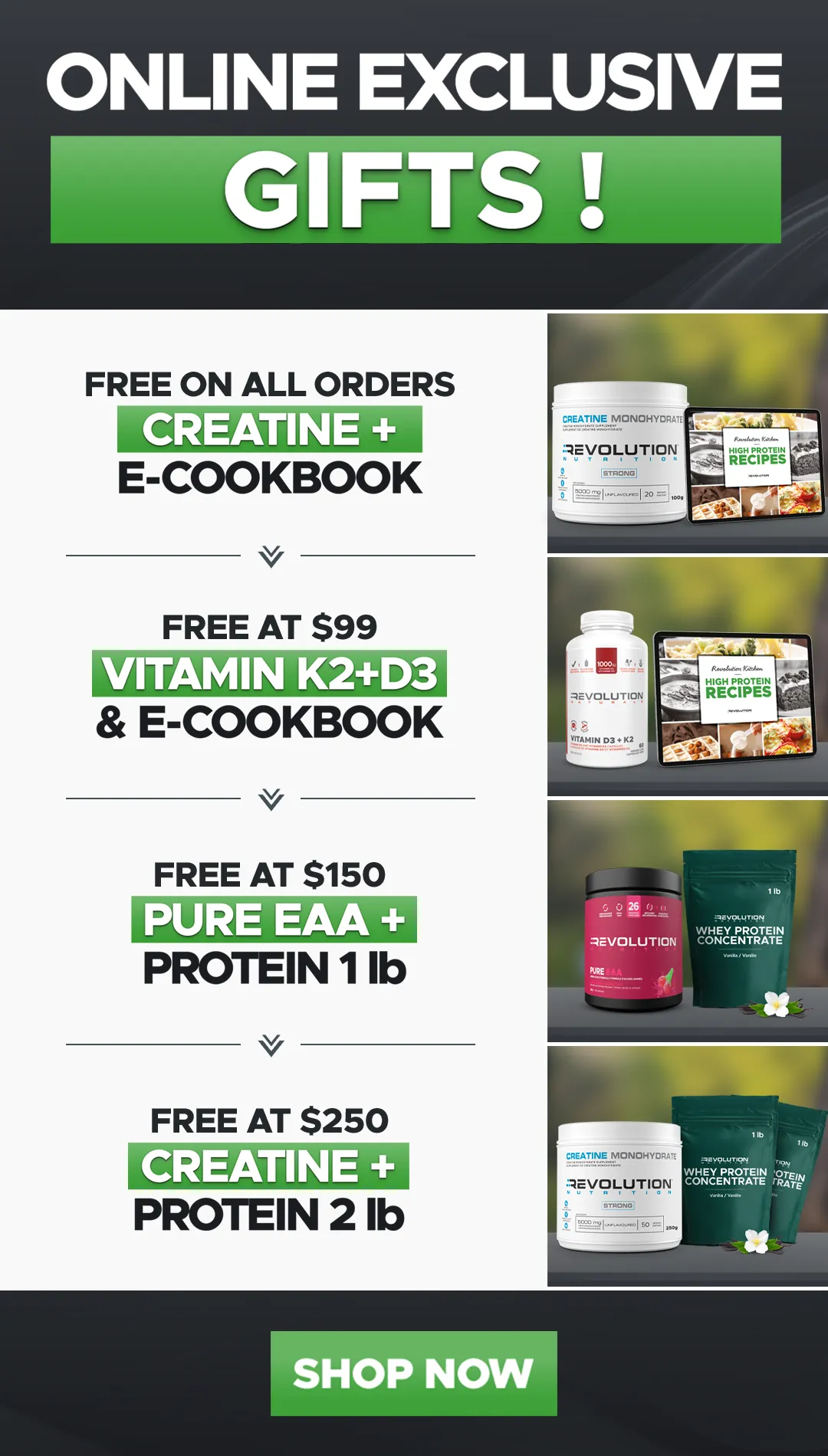 CYBER MONDAY - choose your gift across multiple tier