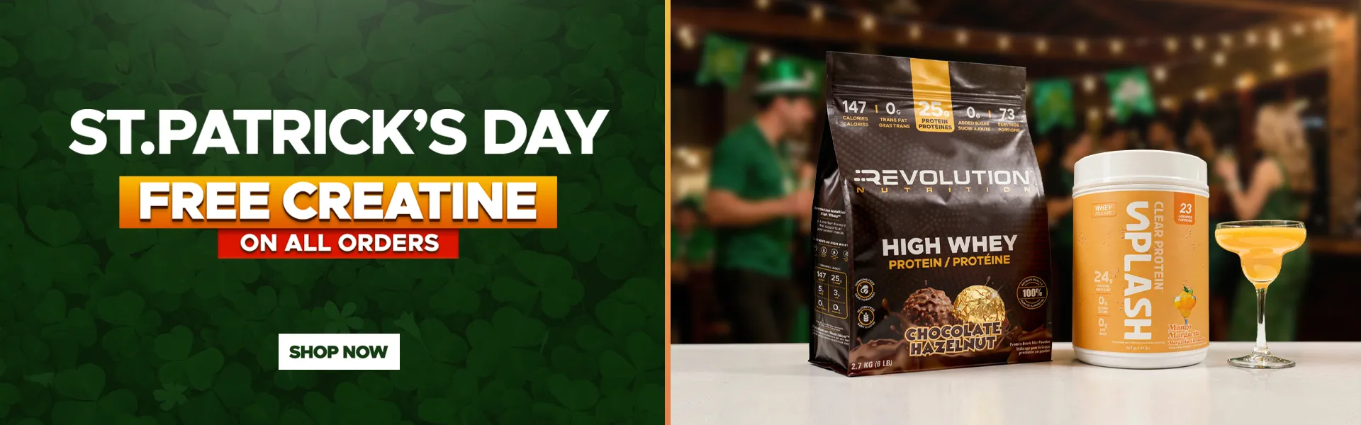 New ST Patricks day sale banner