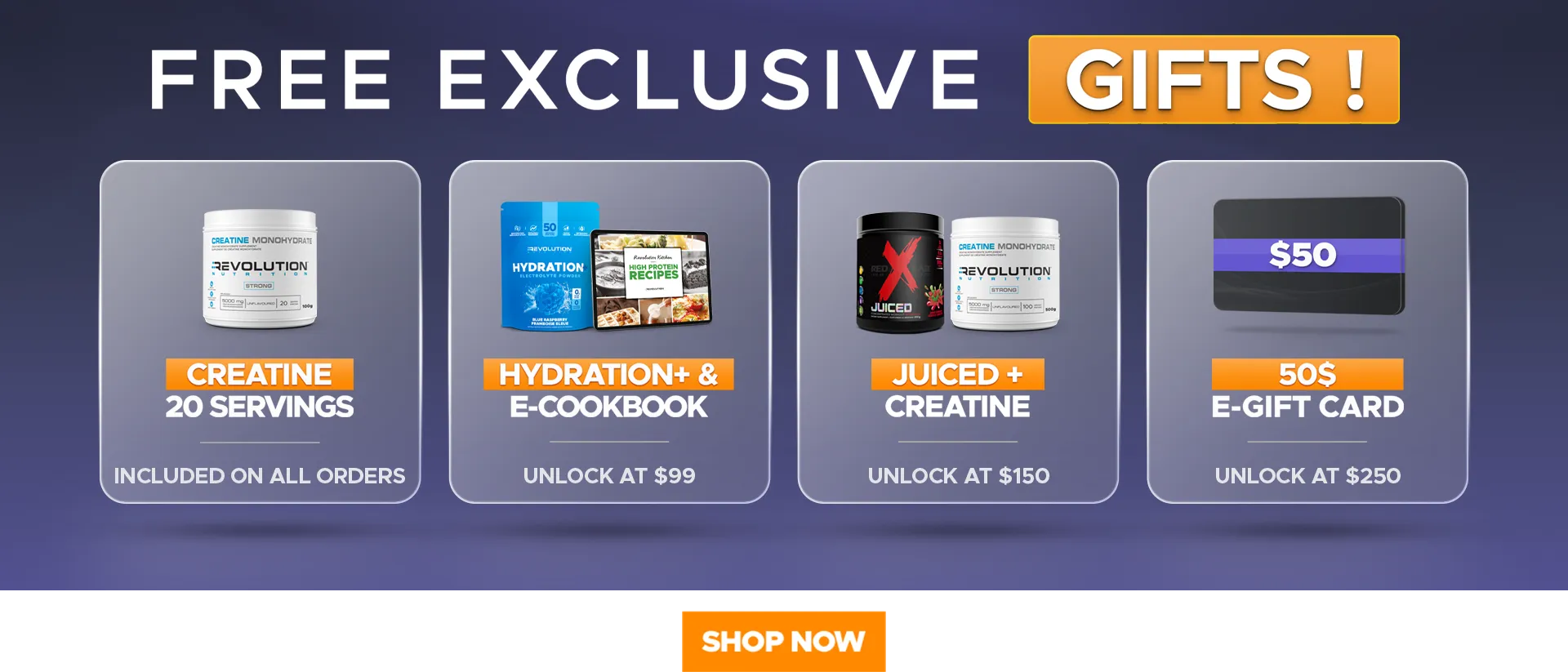 CYBER MONDAY - choose your gift across multiple tier