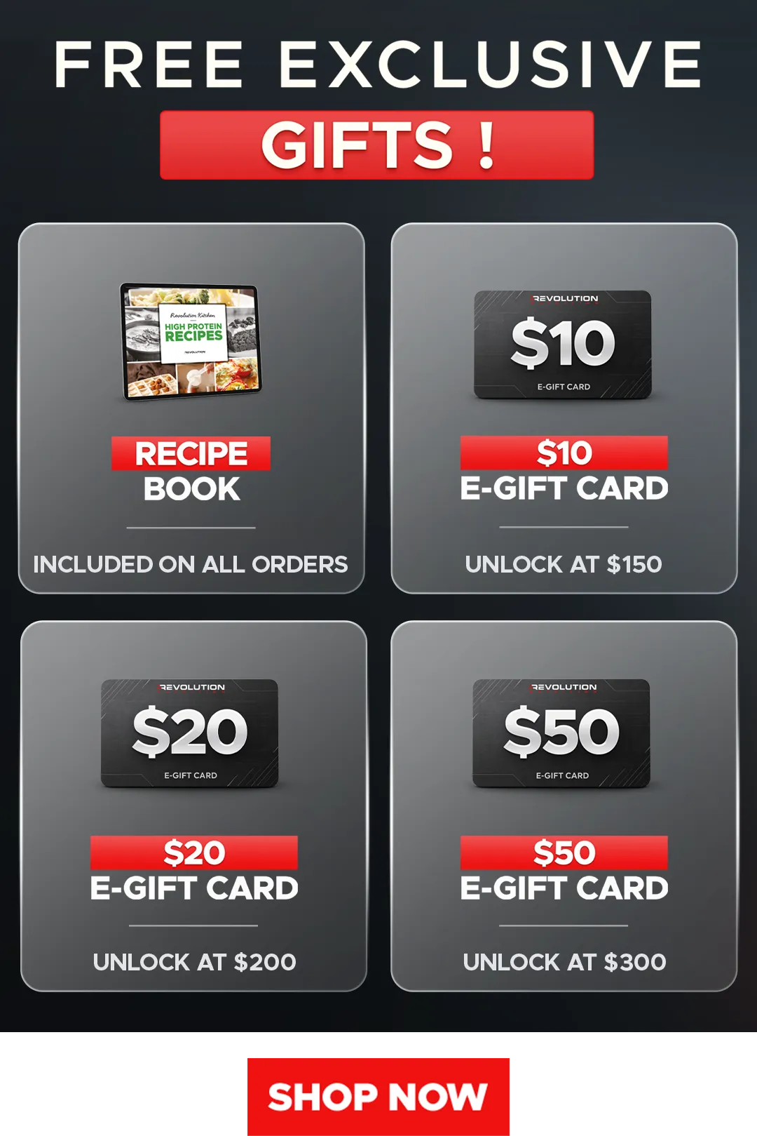 CYBER MONDAY - choose your gift across multiple tier