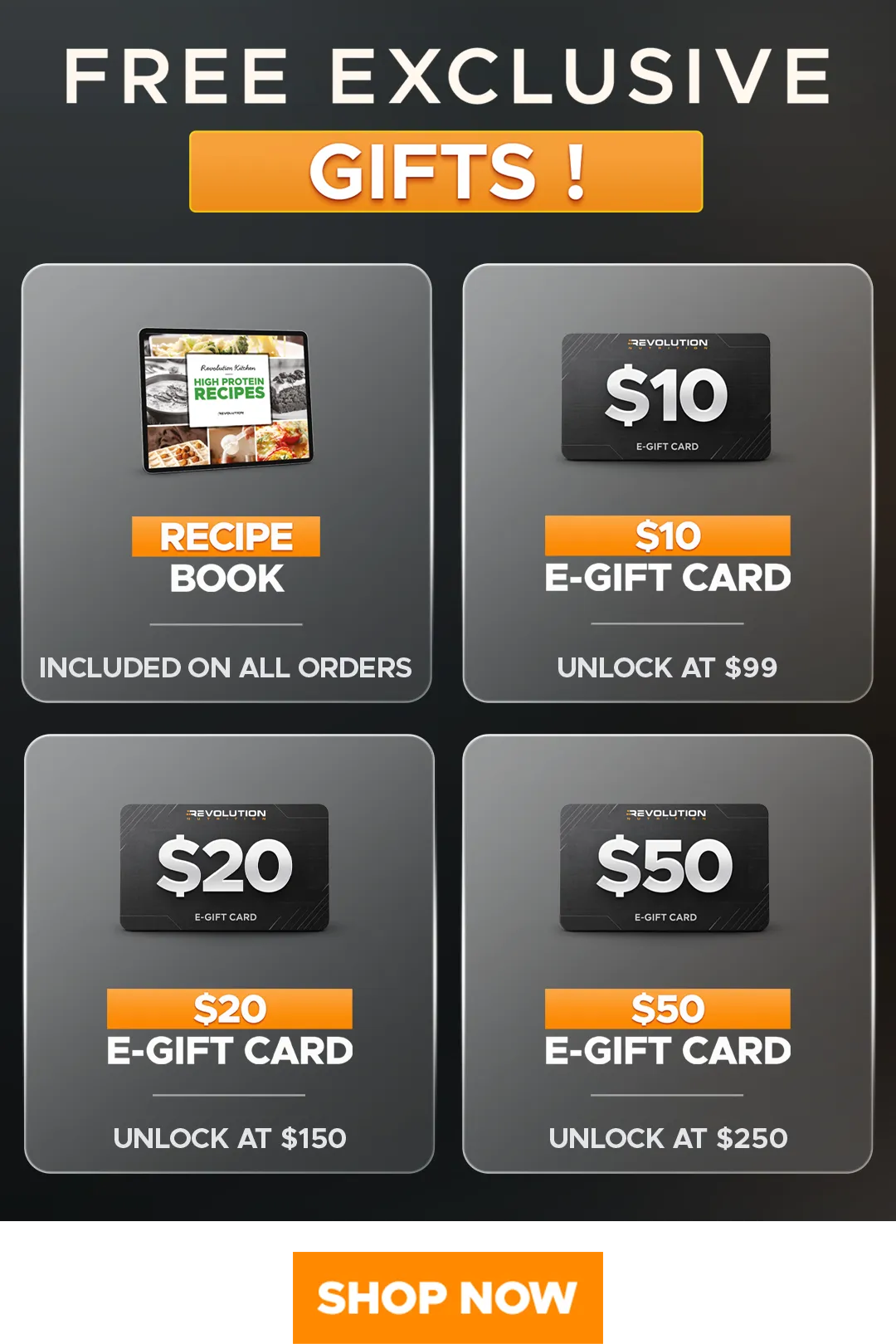 CYBER MONDAY - choose your gift across multiple tier