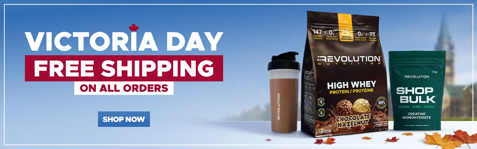 Victoria day cross promo, shop now