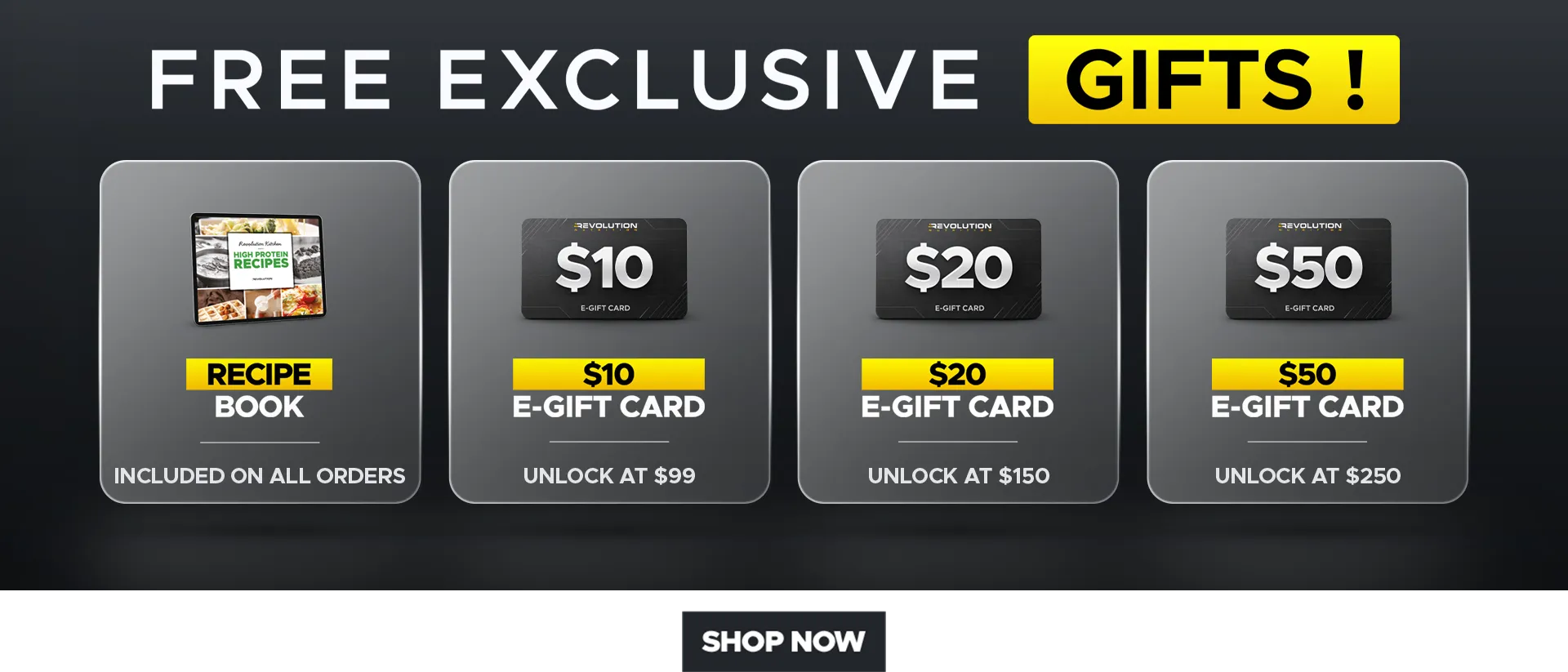 CYBER MONDAY - choose your gift across multiple tier