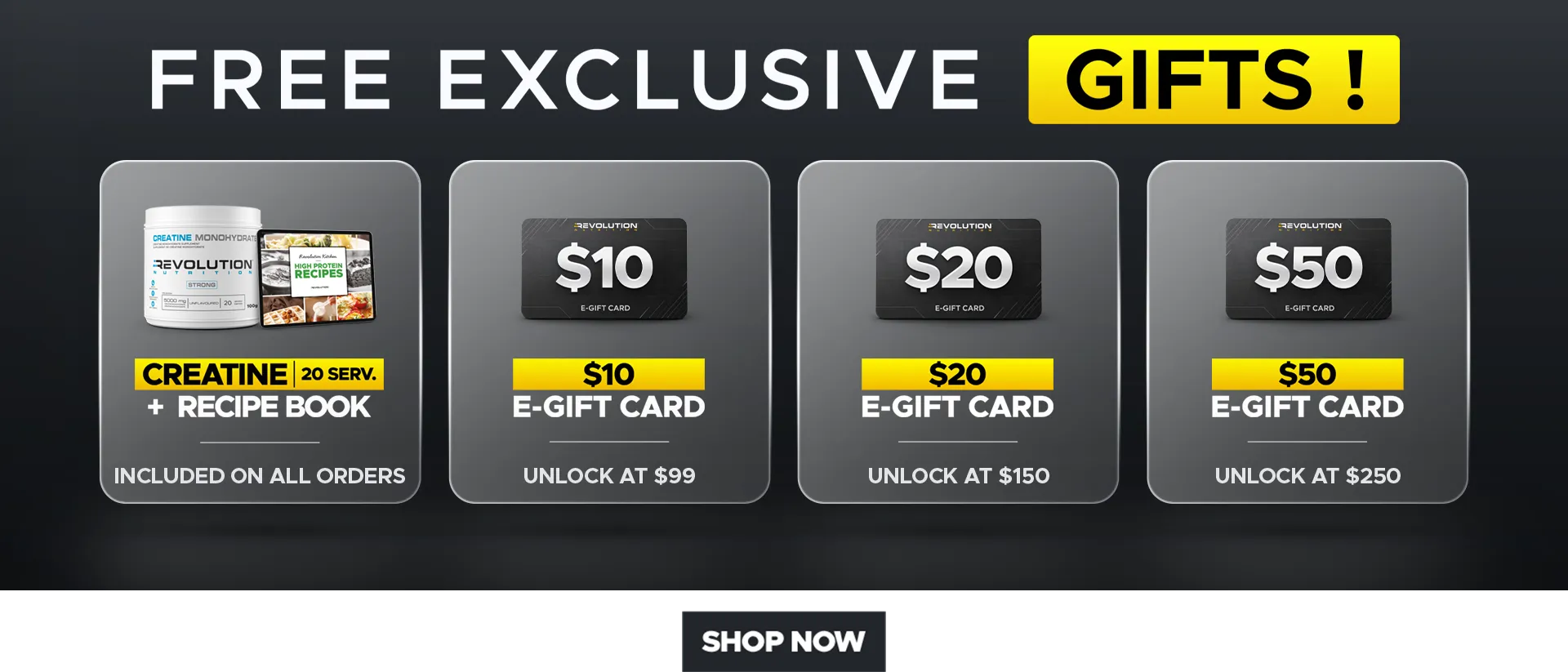 CYBER MONDAY - choose your gift across multiple tier
