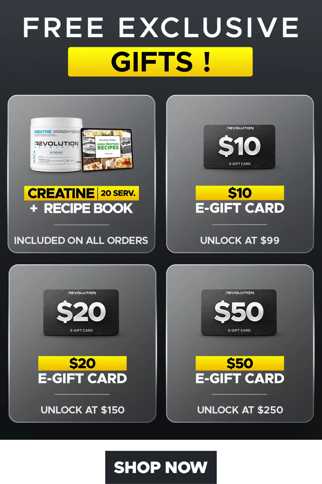 CYBER MONDAY - choose your gift across multiple tier