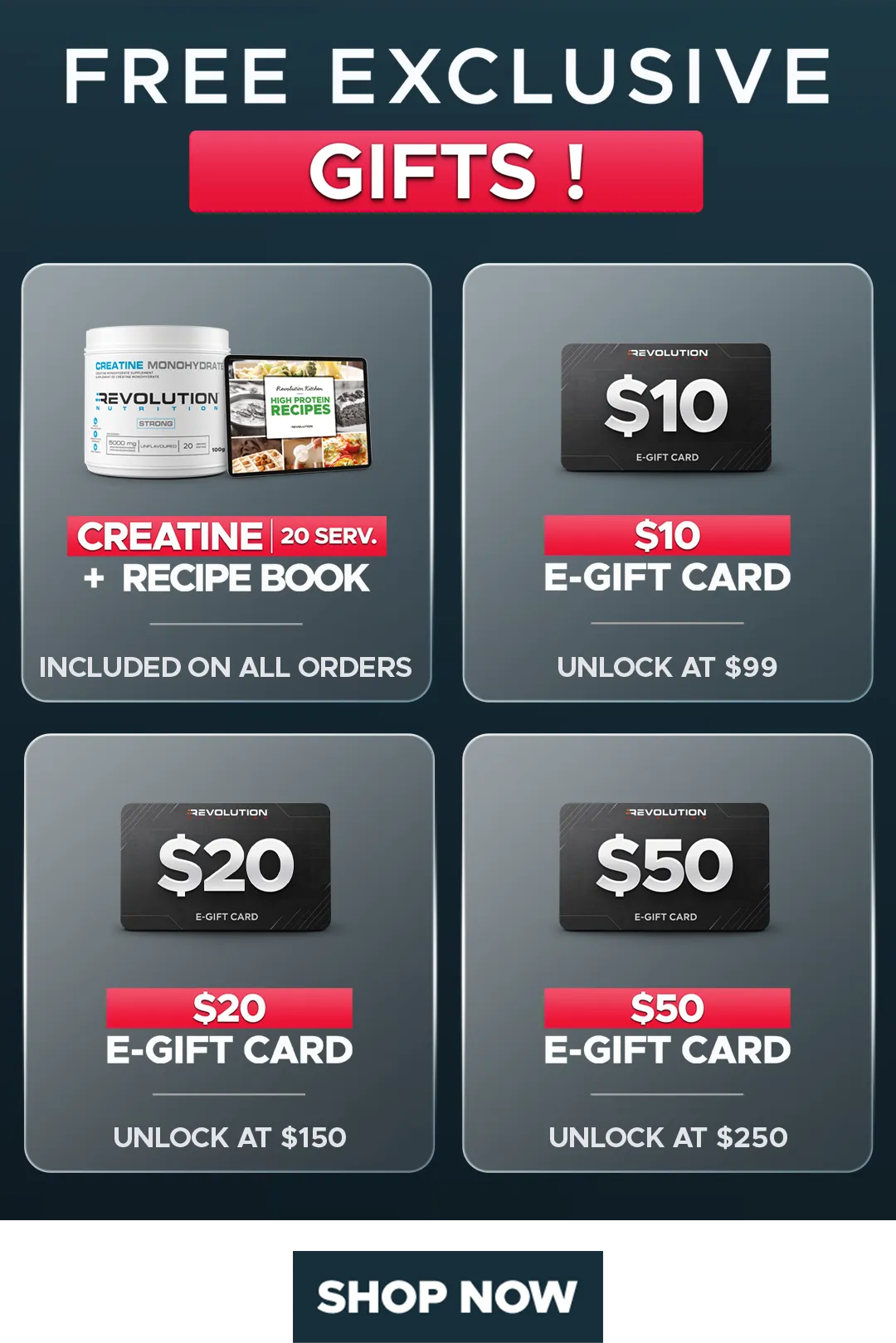 CYBER MONDAY - choose your gift across multiple tier
