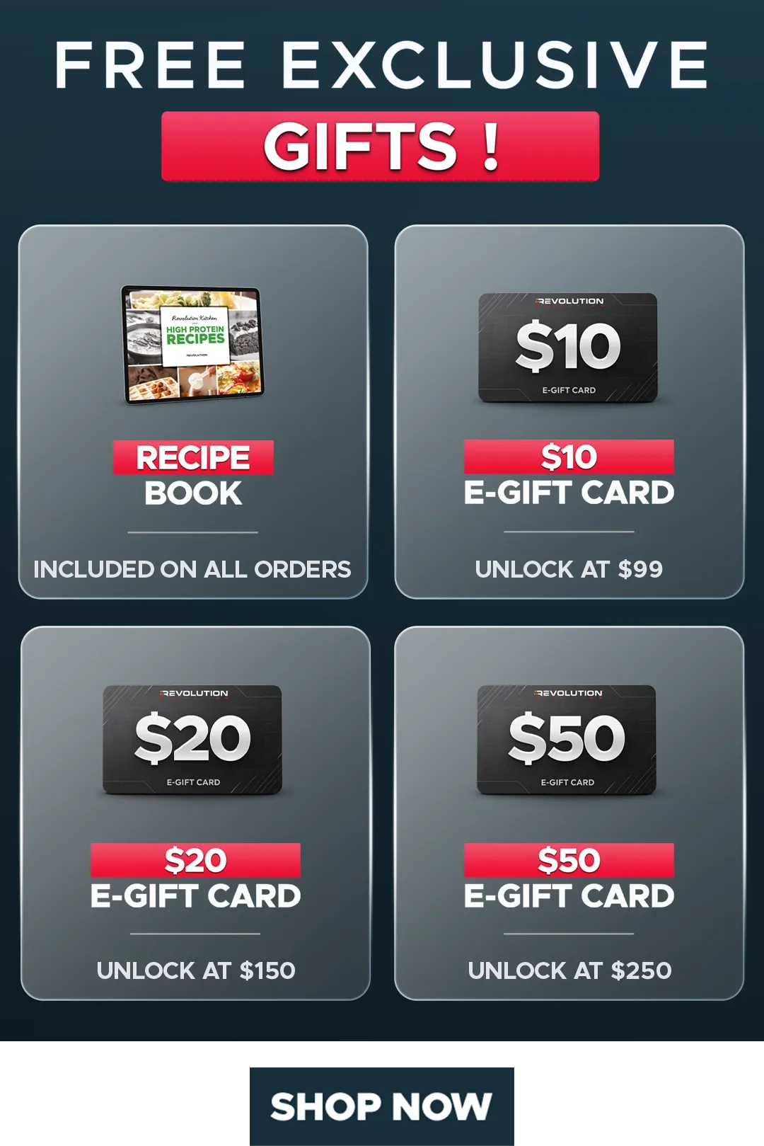 CYBER MONDAY - choose your gift across multiple tier