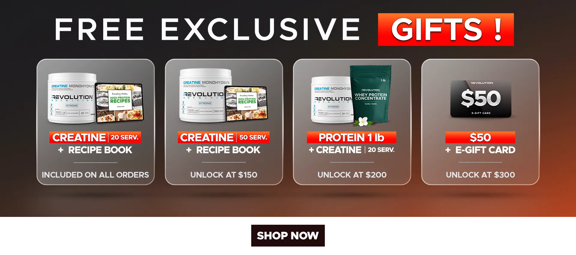 CYBER MONDAY - choose your gift across multiple tier