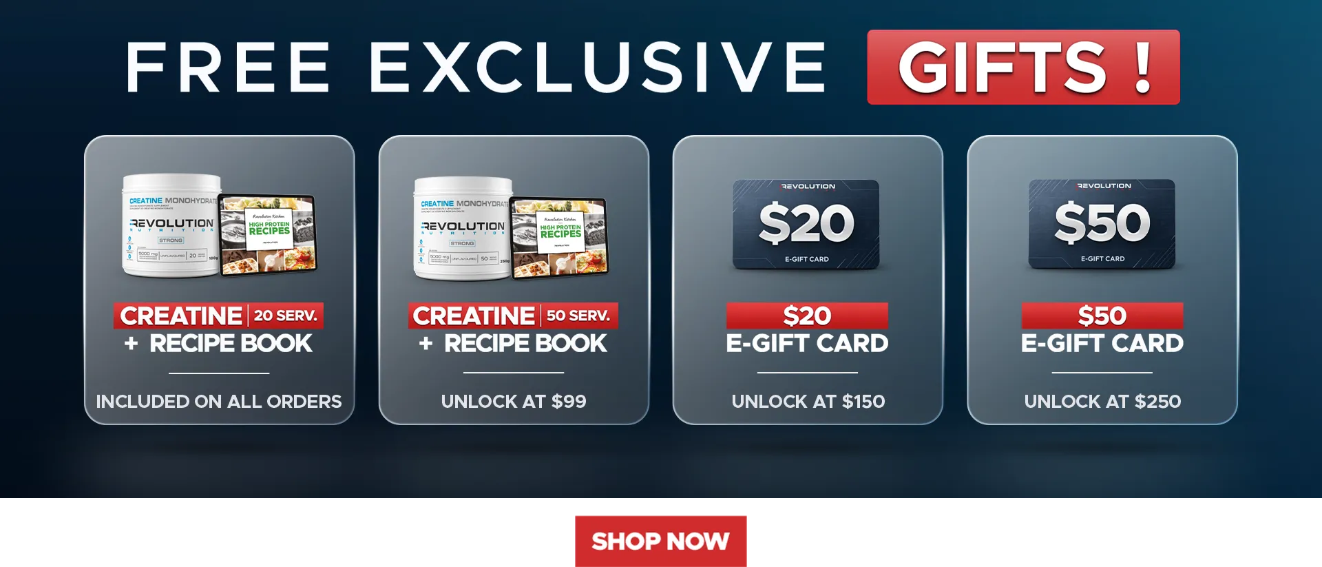 choose your gift across multiple tier