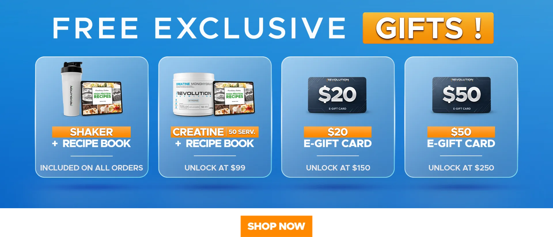 choose your gift across multiple tier