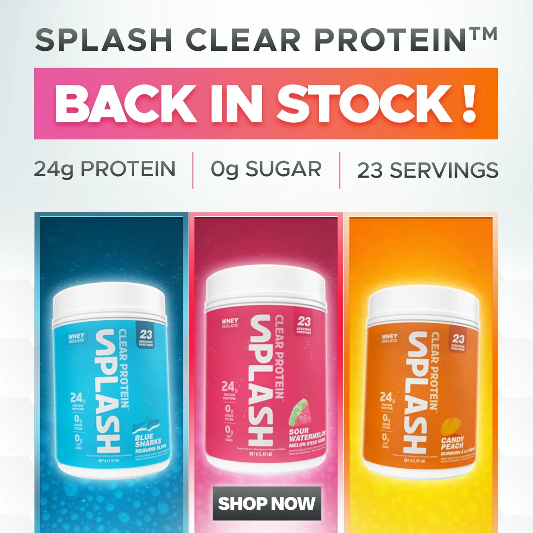 splash clear protein is back in stock