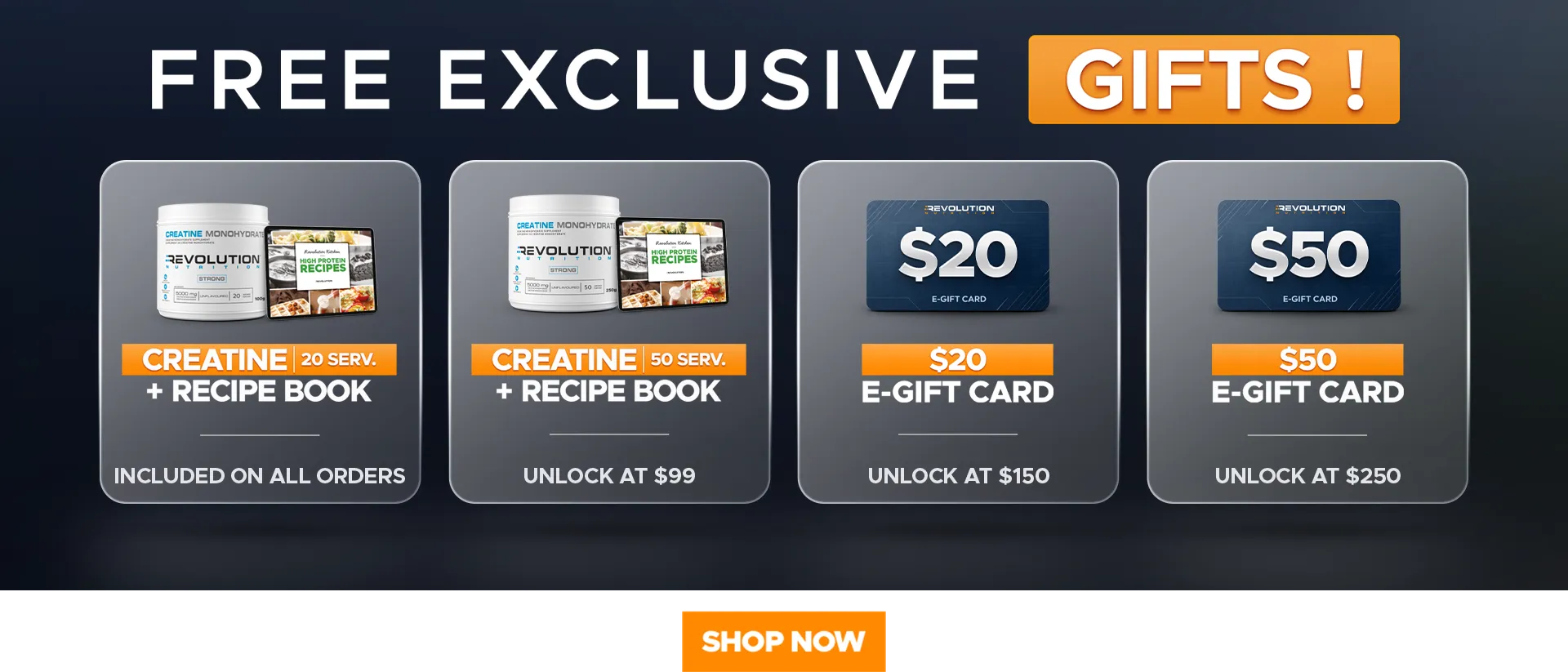 choose your gift across multiple tier