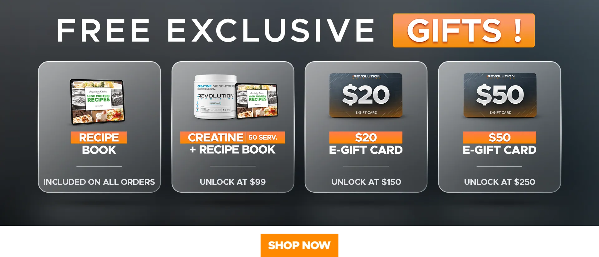choose your gift across multiple tier