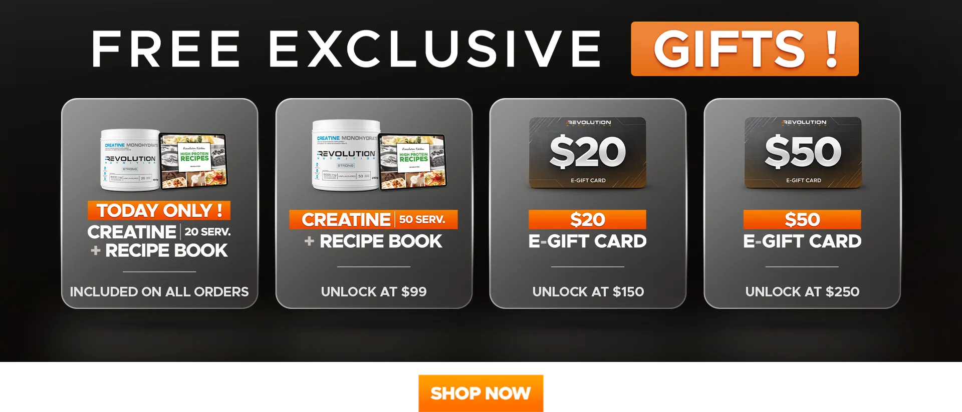 choose your gift across multiple tier